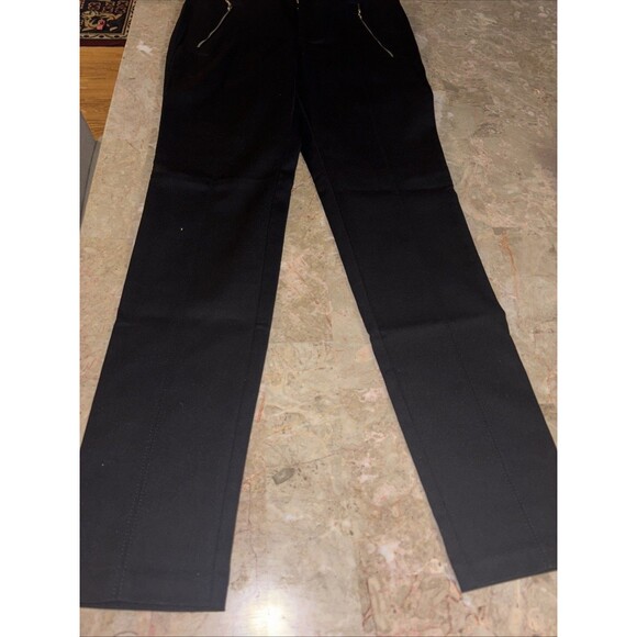 Zara Basic Collection Women’s Dress Pants Small Black Zipper Pockets - Picture 1 of 6